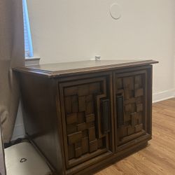 Elegant Mid Century Mosaic Wood Cabinet, Irving, TX, GOOD CONDITION