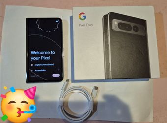 Like new MINT Unlocked Google Pixel Fold 256GB Android 5G Smartphone Foldable Phone Display All Day Battery