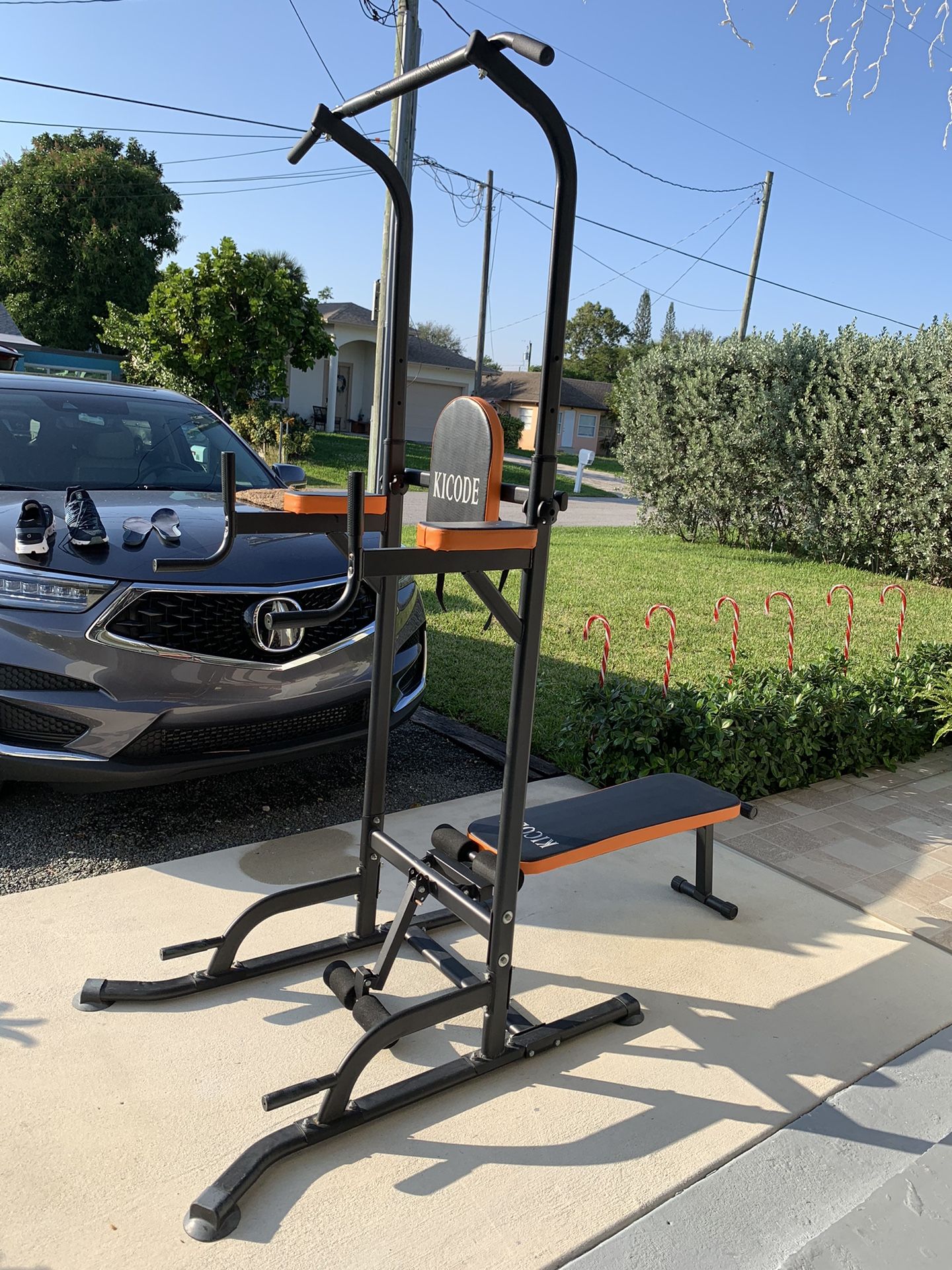 Kicode power 2025 tower with bench