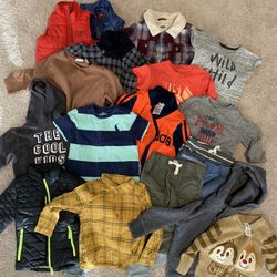Toddler Boys Clothes Lot - 12 Mo to 3 Yrs