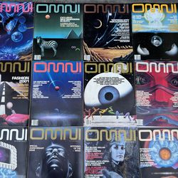 OMNI Magazines Vintage Collection, Fully 1980, 1982, And Others, Total 39 Items. Pre Owned.