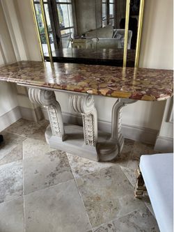 Beautiful marble console table