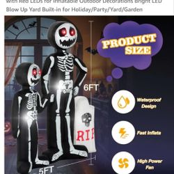 （New）6ft halloween inflatables ourdoor decorations