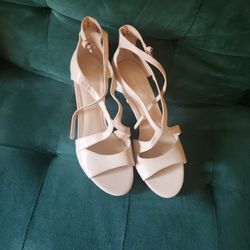 Beige Nine West Heel