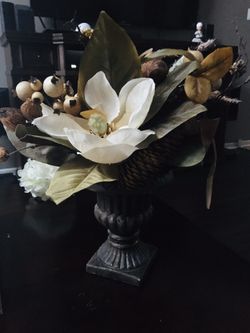 Harvest artificial flower arrangement