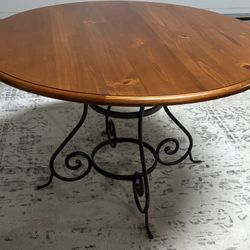48” Oak Finish Table (no chairs)