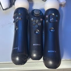 PS3 Move Controllers 