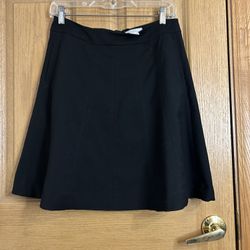 H&M Black Flared Skirt Size 8