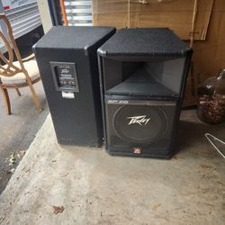 Peavey SP2G 600W 8Ω Stage Speakers Pair - USA - Tested & Working!