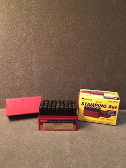NEW Pittsburgh 36pc Stamping Set 3/8” High Carbon Steel