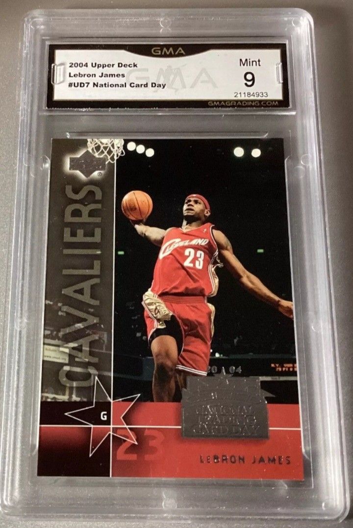 Really Nice LeBron James 2004 Upper Deck National Graded Mint 9