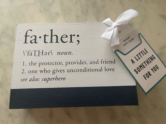 New  “ FATHER” wooden wall decor