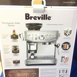 Breville Barista Express Impress Espresso Machine- BES876BSS1BNA1