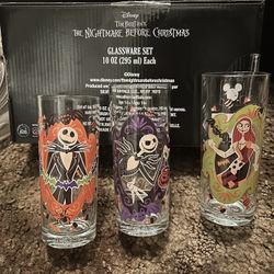 Nightmare Before Christmas Glassware