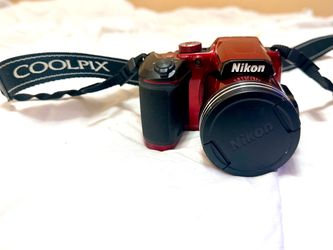 Nikon COOLPIX B500 Digital Camera – Red – 40x Zoom