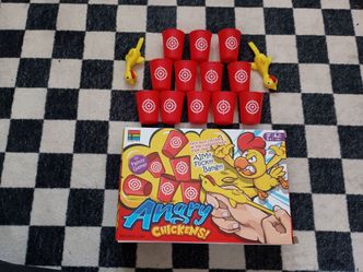 3/$10 🌟 Angry Chickens! Red Target Cups Game