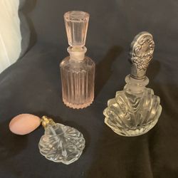 Collection of perfume bottles antique