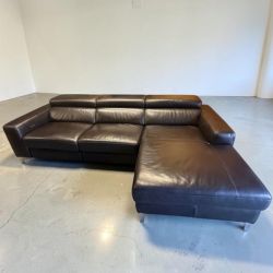 Leather Recliner Sectional