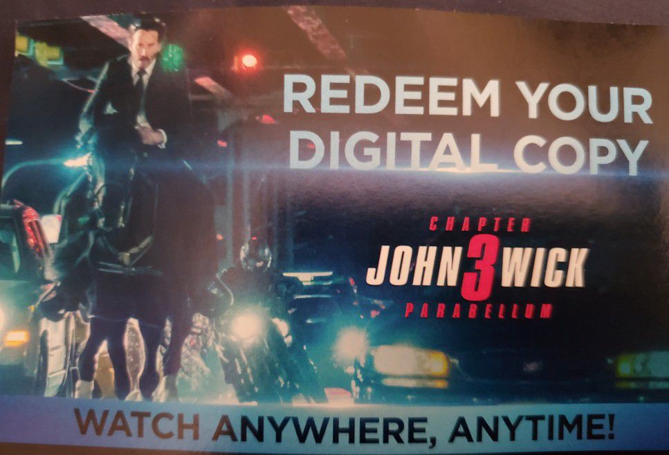 John Wick 3 Digital download