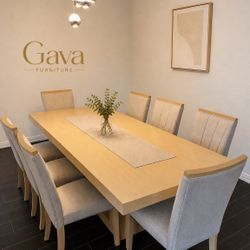 🪑 Comedor con 8 sillas 🪑 ✨ Súper resistente 🆕 Totalmente nuevo (solo se armó para fotos)