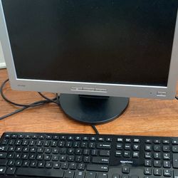 Monitor And Keyboard 
