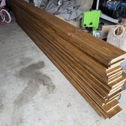 1”x8”x12’ Pine Boards - Stained and Sealed 