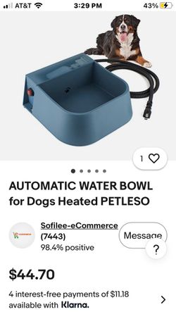 Auto-Fill Pet Heated Bowl