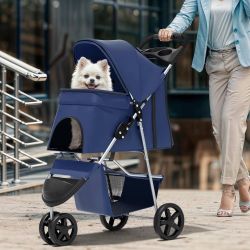 Collapsible Folding Pet Stroller Capacity 40lbs 