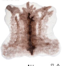 Luxe Faux Cowhide Area Rug, Cow Print, 4.25 x 5 ft Soft Low Pile, Fade Resistant, Shed Free, Acrylic Plush, 100% Animal-Free Fibers
