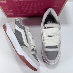 Vans Hylane Frost Gray White Chunky Lace Up Skate Shoe Sneakers Women 9.5 Men 8