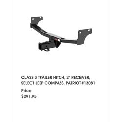 Trailer Hitch Receiver Trailer Wiring For 11-17 Jeep Compass