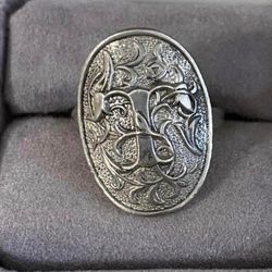 Anillo stainlend size 7 joyería antigua