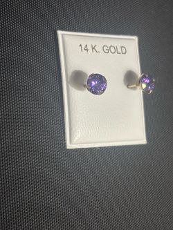 14K STUD EARRINGS