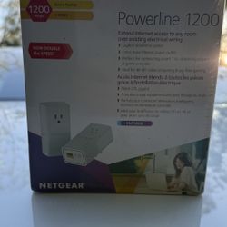 Netgear 1200 Powerline Adapter – NEW – $65