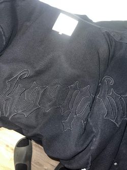 Black on black Godspeed hoodie