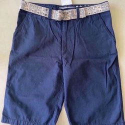 New Boys Shorts with belt, 13-14Y
