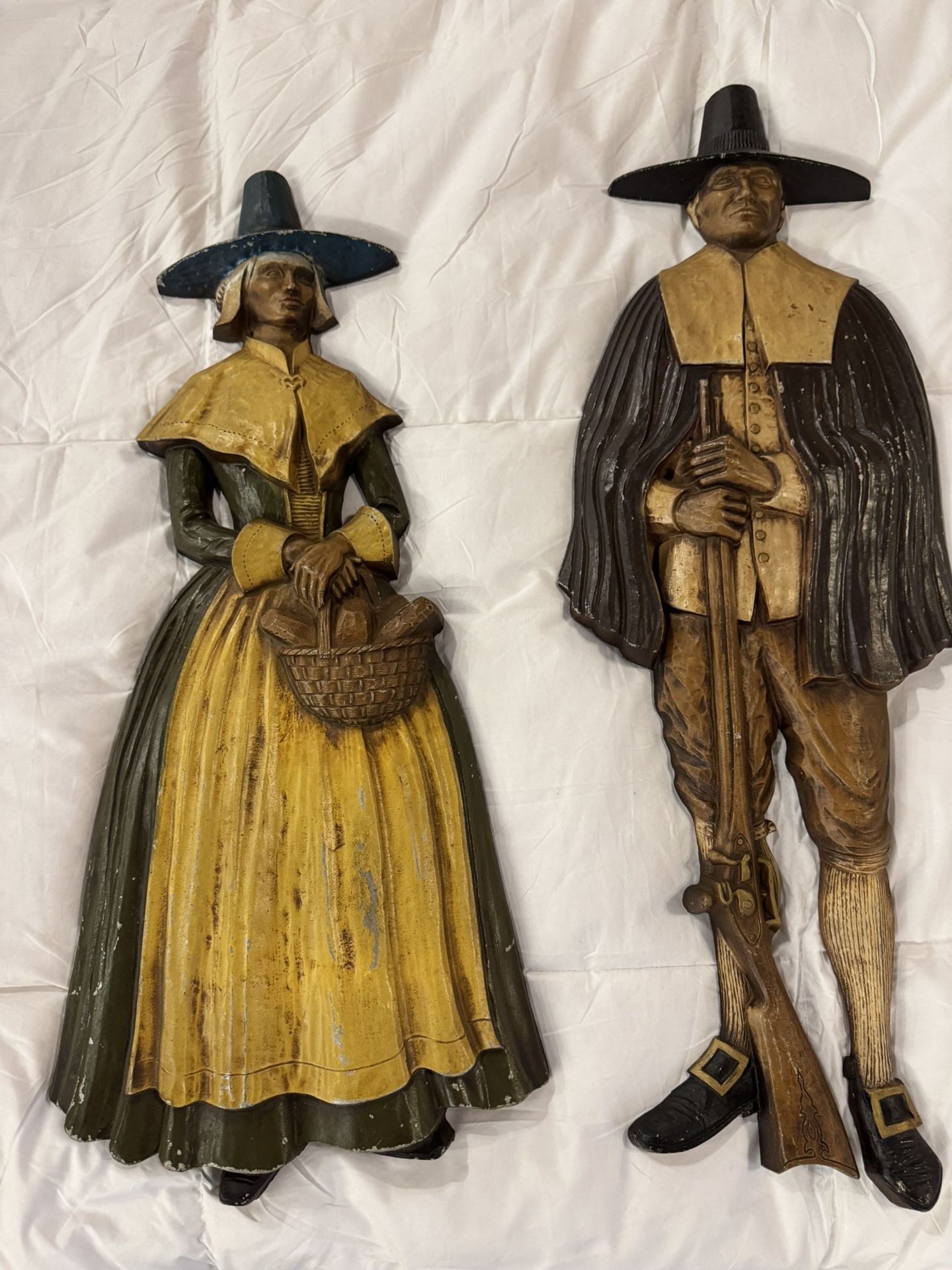 Rare Vintage Sexton Pilgrim Man &Woman