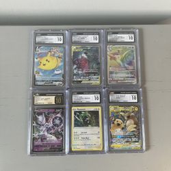 Pokemon TCG CGC Gem-Mint 10 Lot & 1 Pristine 10 Sale (6 Graded Cards)
