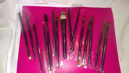 New 15 makeup brushes
