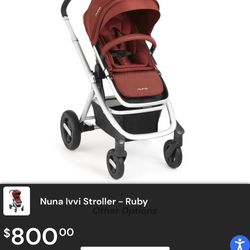 Nuna IVVI Single Stroller, Red