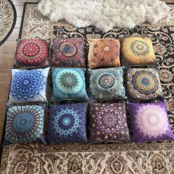 Yoga Chakra Throw Pillow 