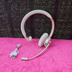 Vonztek Lightweight Bluetooth Wireless Headset With Noise Cancelling Microphone