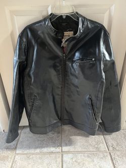 Vintage Route66 Leather Biker Jacket Large