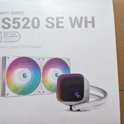 New DeepCool LS520 240mm AIO 280w TDP 4th Gen Dual Chamber Pump 240mm Liquid Cooler  AM4 LGA 1