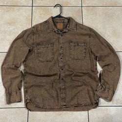 Levi’s Buttoned Long Sleeve Shirt Rustic Brown size L