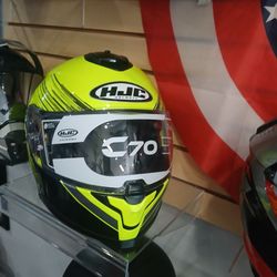 HJC C70 Full-Face Motorcycle Helmet size large. DOT ECE approved