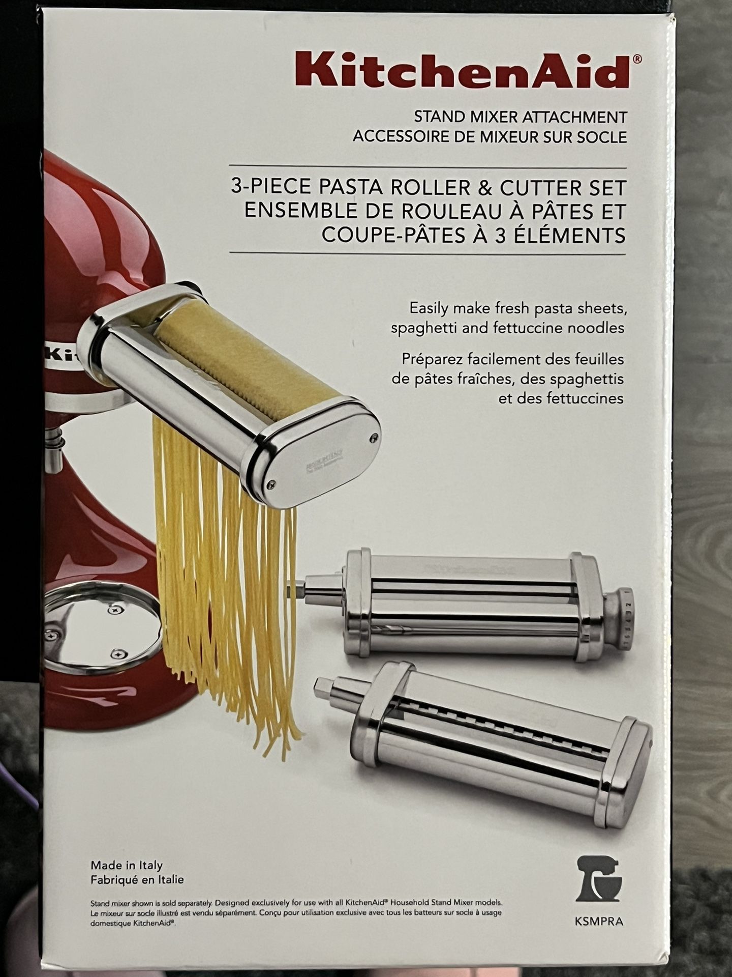 NIB Kitchen aid 3 Piece Pasta Roller & Cutter Home & Garden