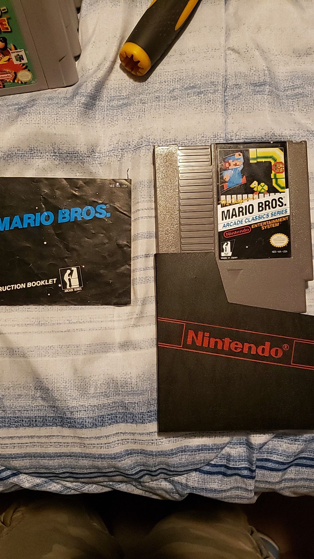 Nintendo nes mario bros arcade classic series with manual