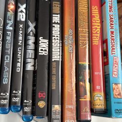 DVD Bluray Movie Lot
