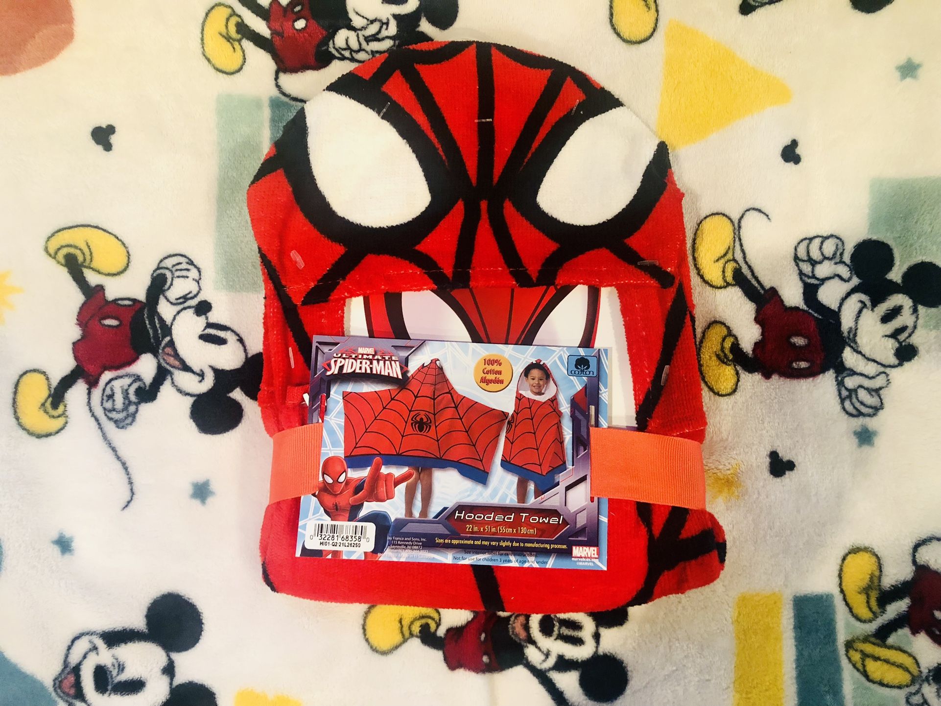 Spiderman Kids Hooded Towel